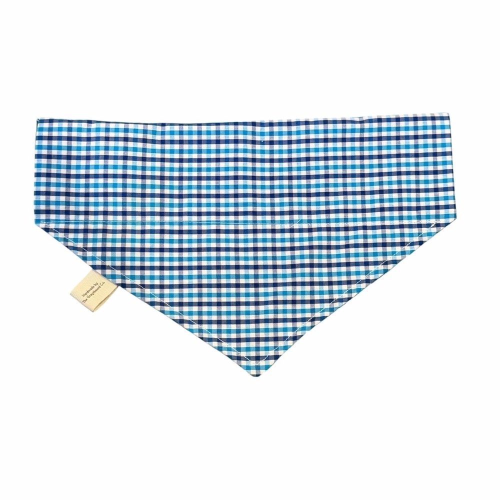 Upcycled Men’s Plaid Shirt Over The Collar Dog Bandana
